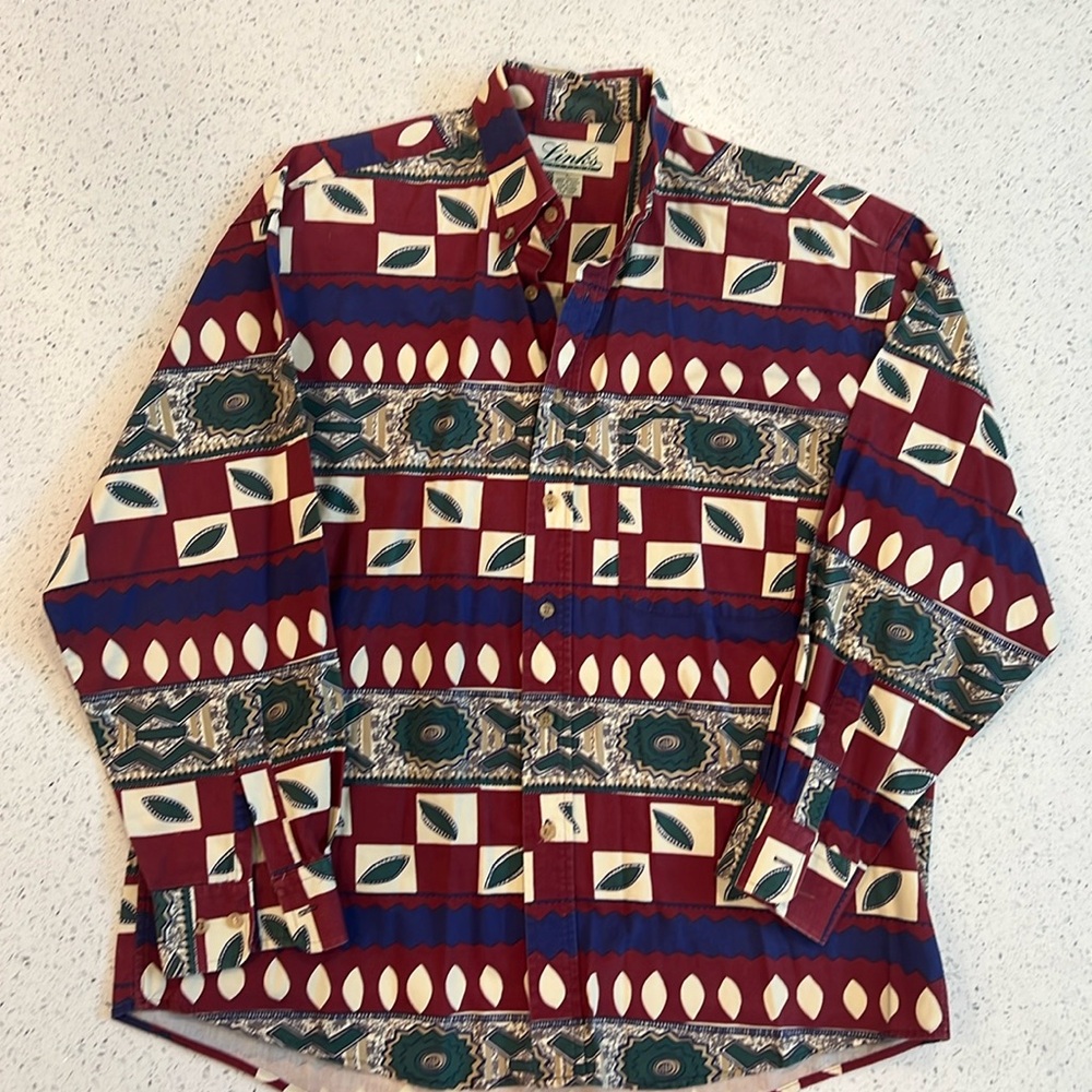 Men’s “Links Edition” Dress Shirt (Large)